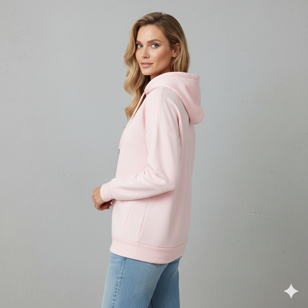 Lässiger Damen Hoodie mit Rückendruck