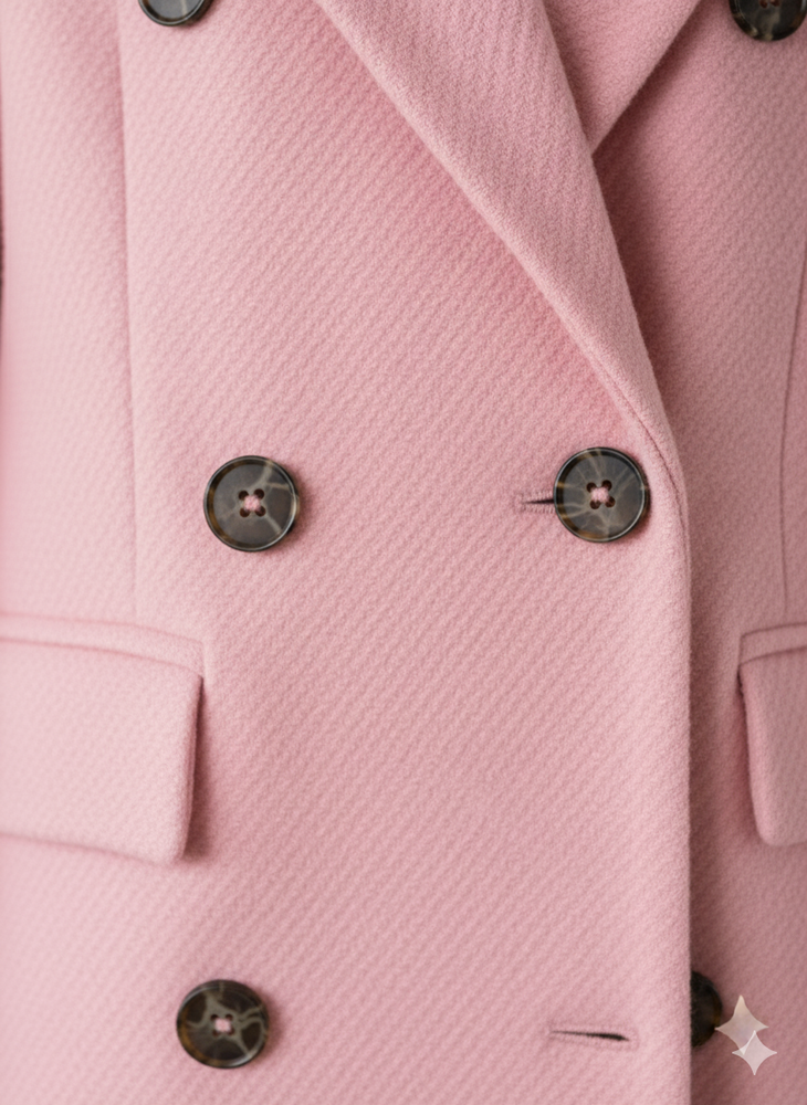 Damen Mantel mit Reverskragen | Doppelreihig & Elegant | Herbst/Winter