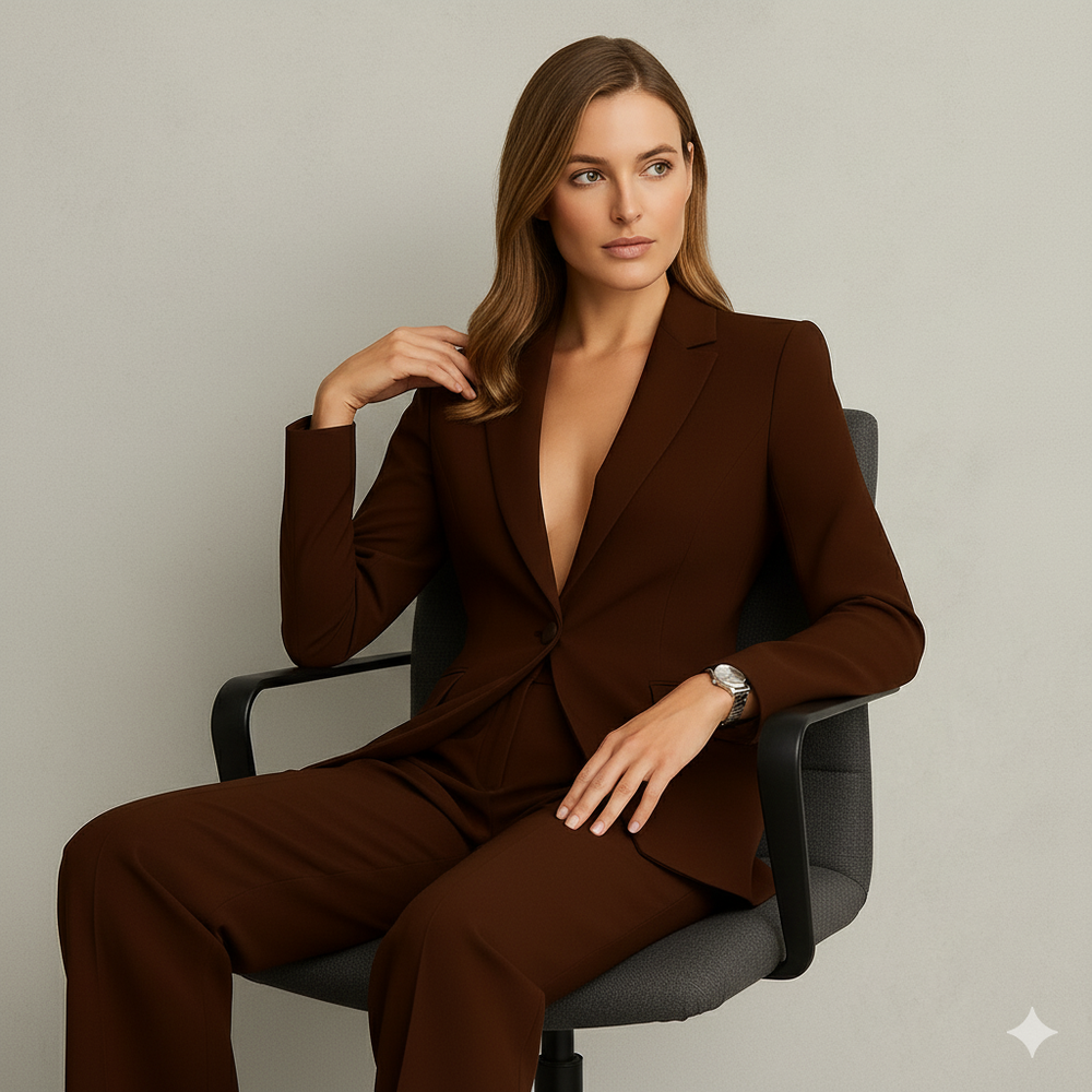 Elegantes Damen Anzugset | Blazer & Hose | Slim Fit Business