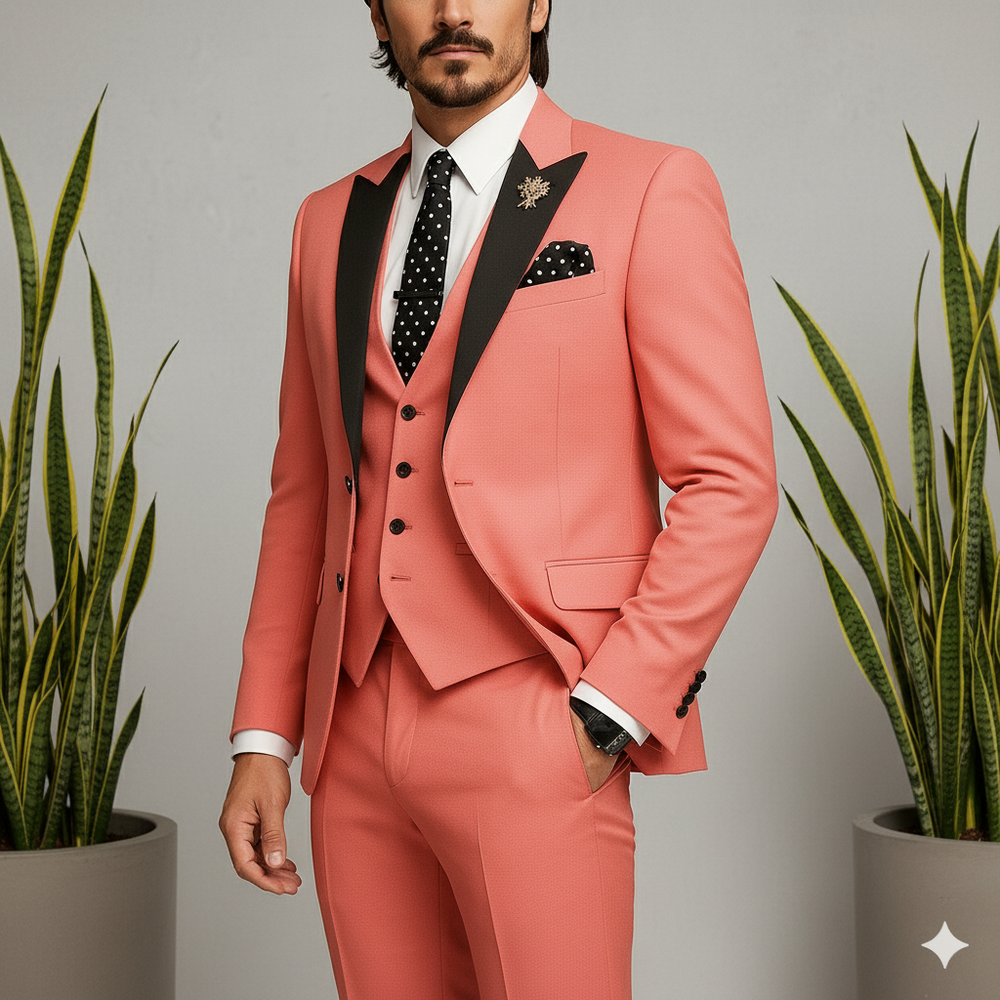 Herren 3-teiliger Anzug Slim Fit | Business Hochzeit Smoking