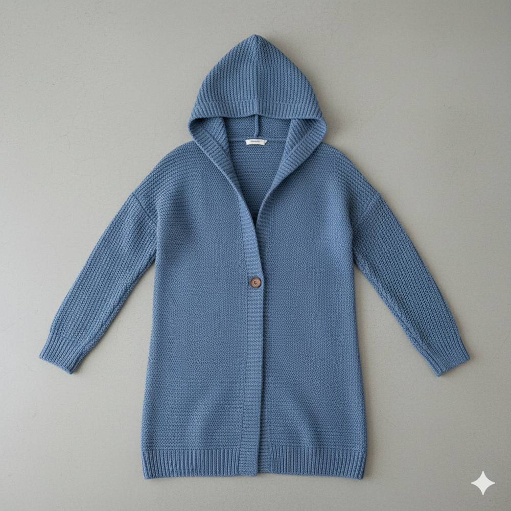 Damen Strickjacke mit Kapuze | Locker & Warm für Herbst Winter