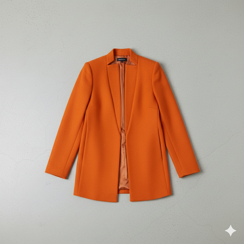 Damen Wollmantel mit Stehkragen | Schmaler Schnitt & Elegant | Herbst/Winter