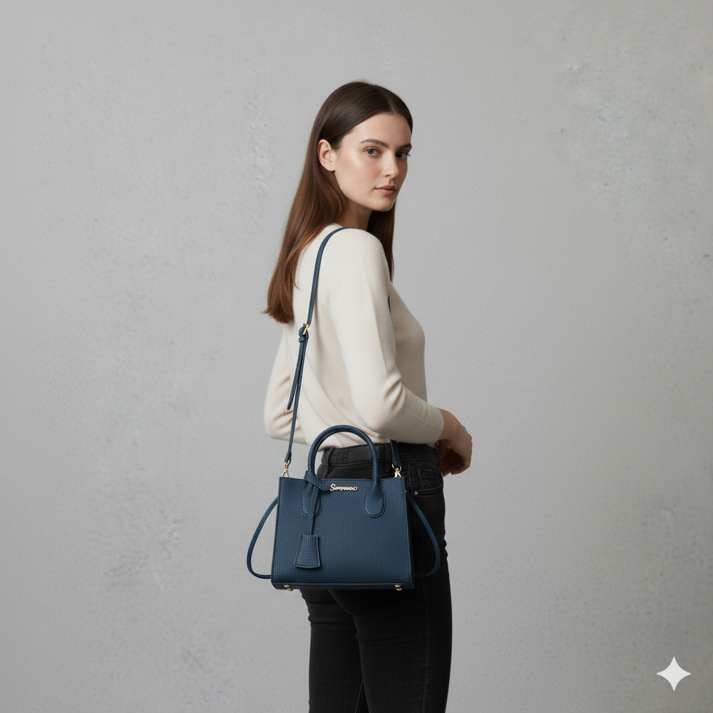 Damen Umhängetasche aus Kunstleder | Klein & Elegant