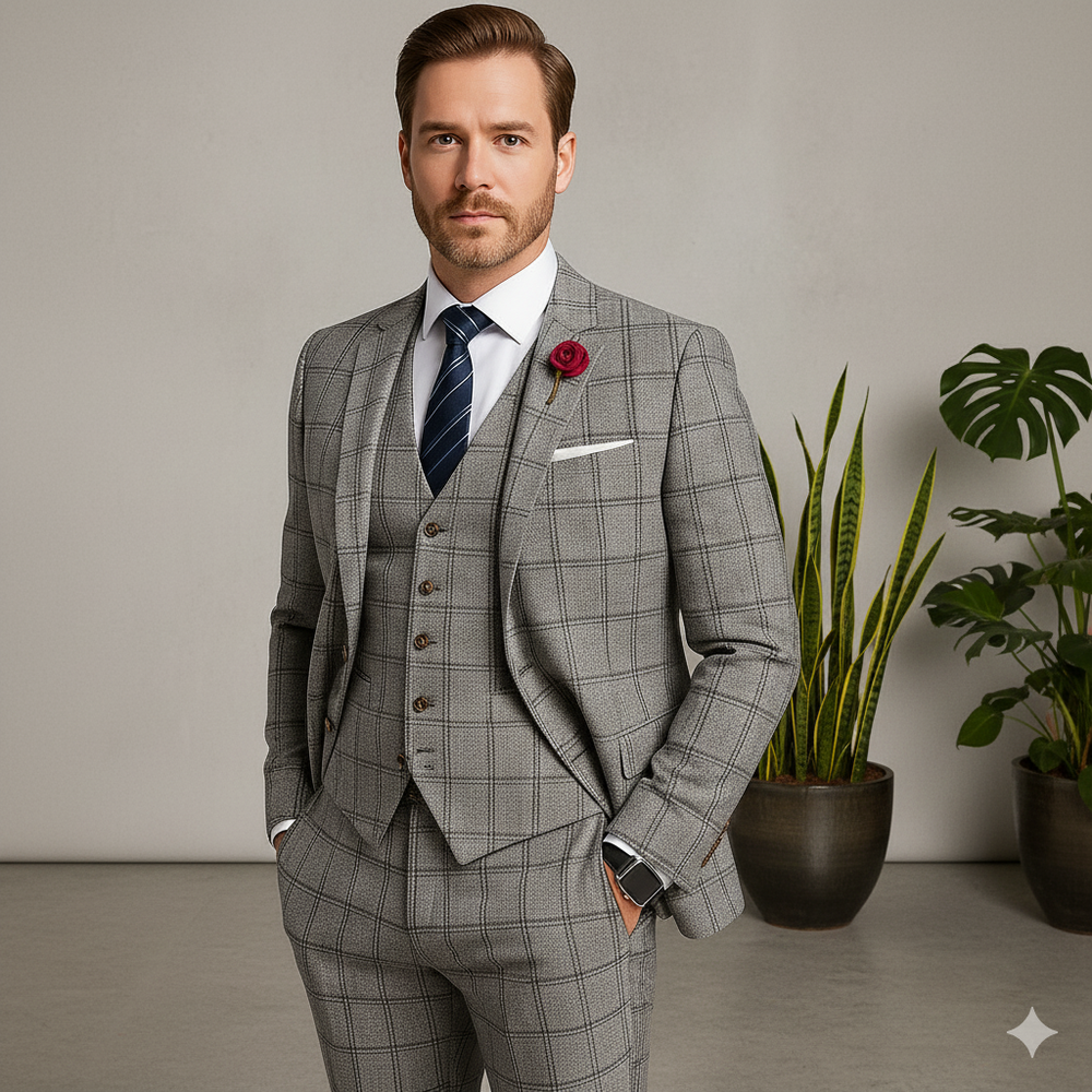 Herren Anzug 3-teilig Slim Fit | Elegant & Festlich