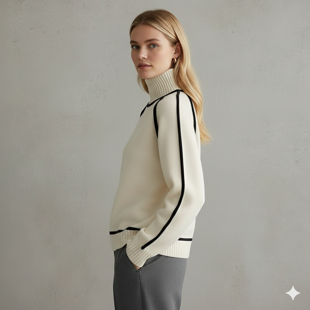 Damenpullover mit Stehkragen | Locker & Modern für Herbst/Winter