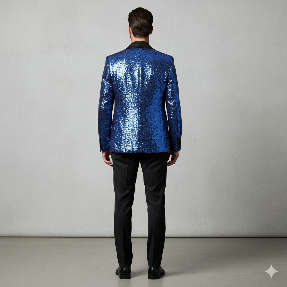 Herren Sakko mit Pailletten | Festlich & Elegant | Slim Fit