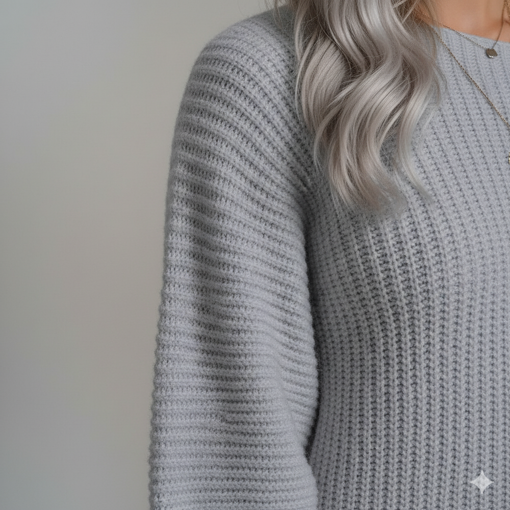 Damen Strickkleid schulterfrei | Elegant & Warm für Herbst Winter