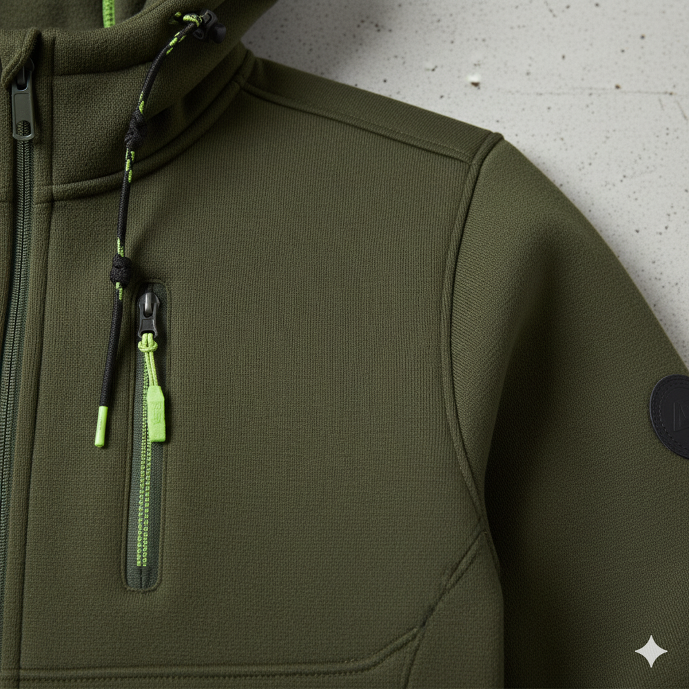 Fleecejacke für Herren mit Kapuze | Warm & Bequem | Herbst