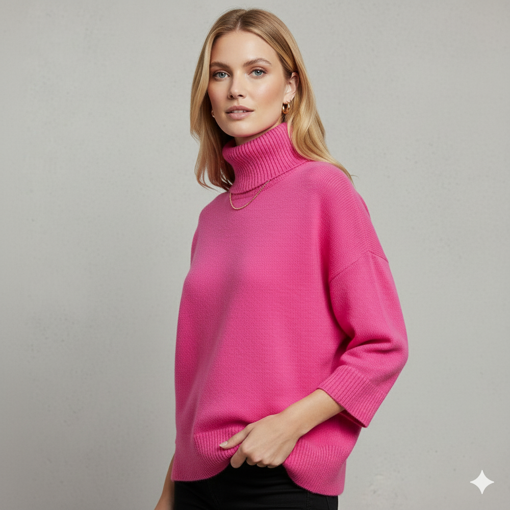 Kuscheliger Damenpullover mit Rollkragen | Warm für Herbst/Winter