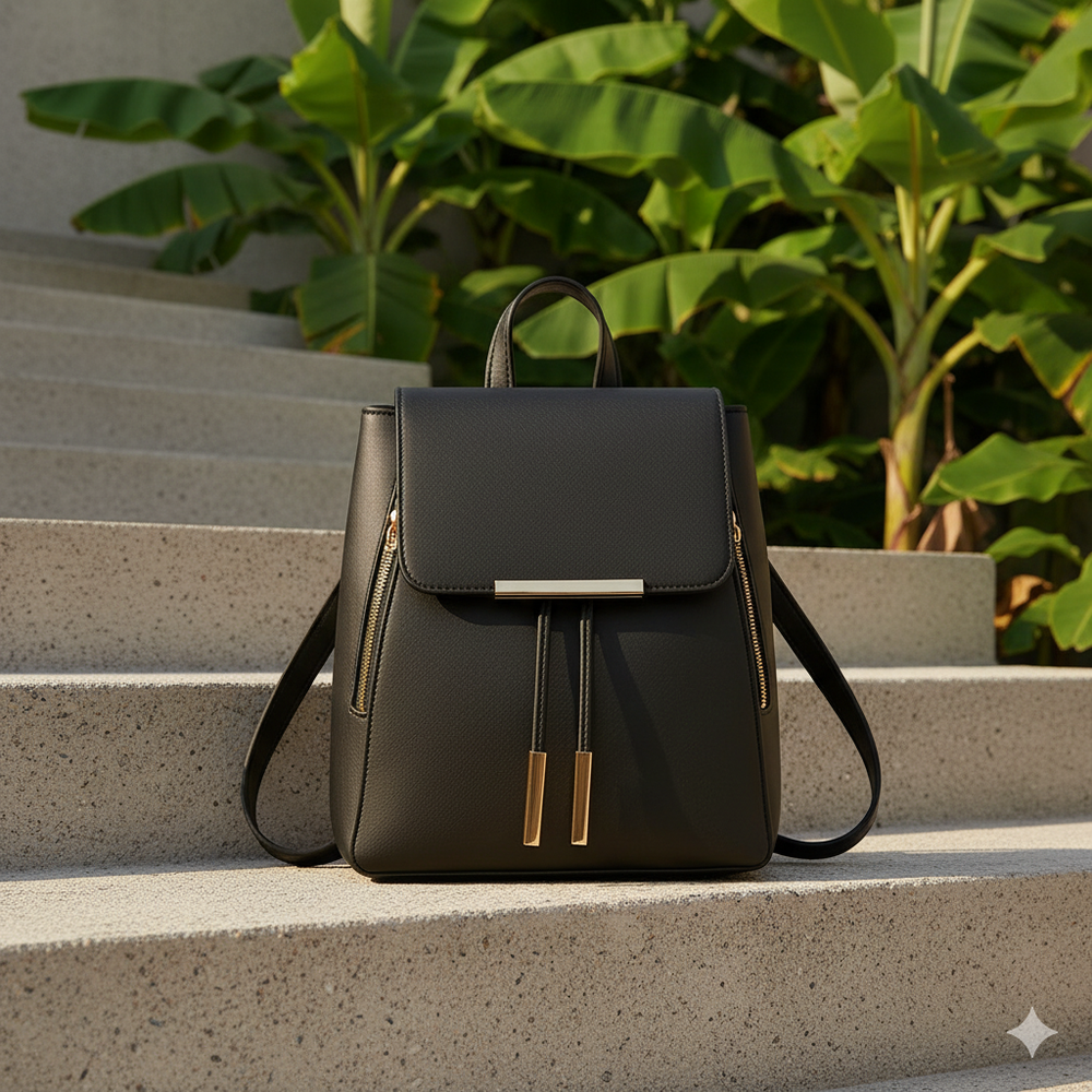 Damen Rucksack aus Kunstleder | Elegant & Praktisch