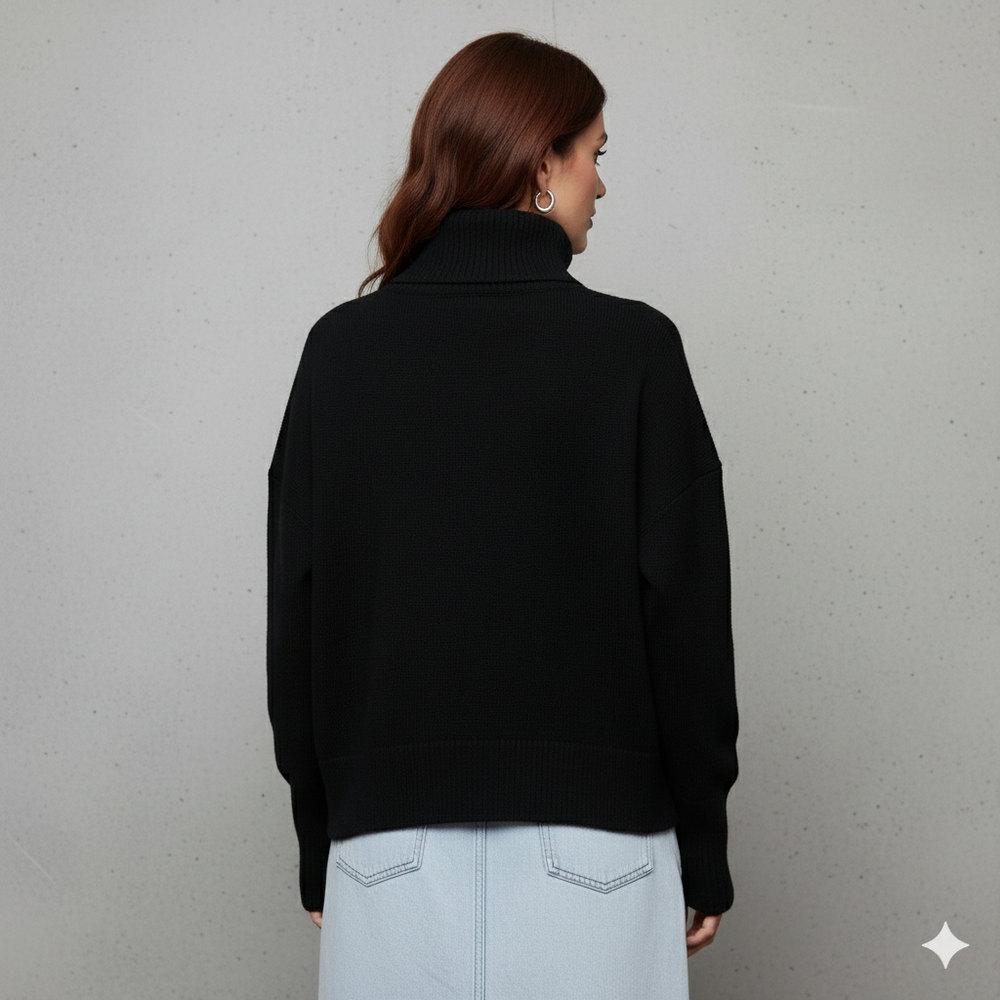 Kuscheliger Damenpullover mit Rollkragen | Warm für Herbst/Winter