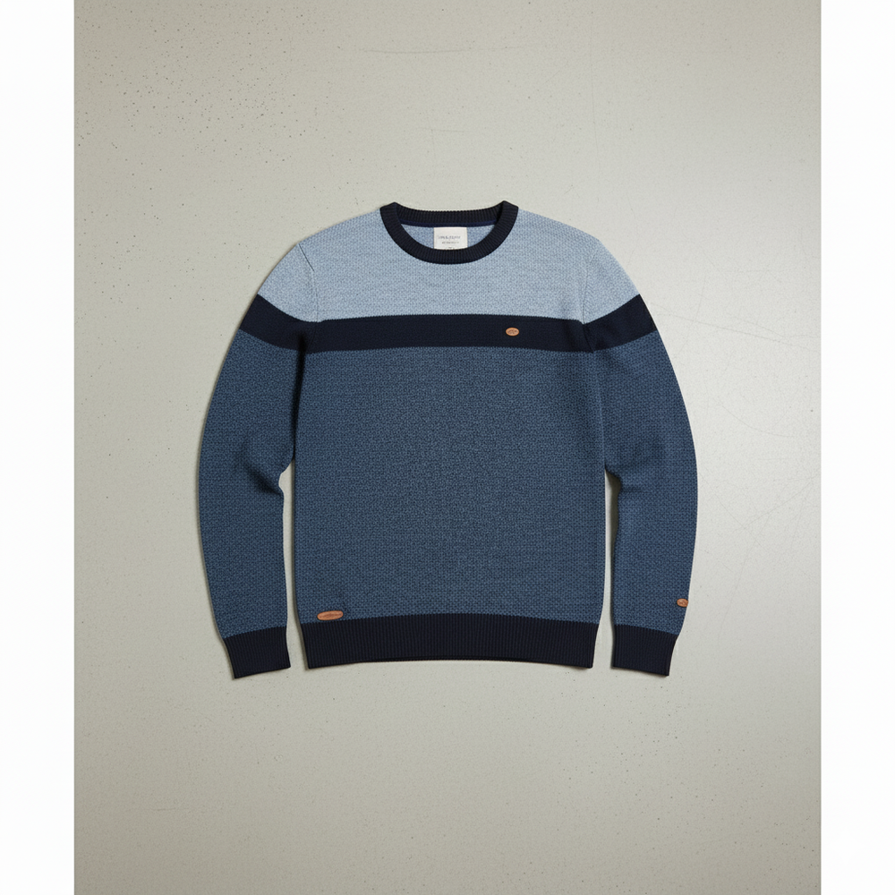 Gemusterter Strickpullover für Herren