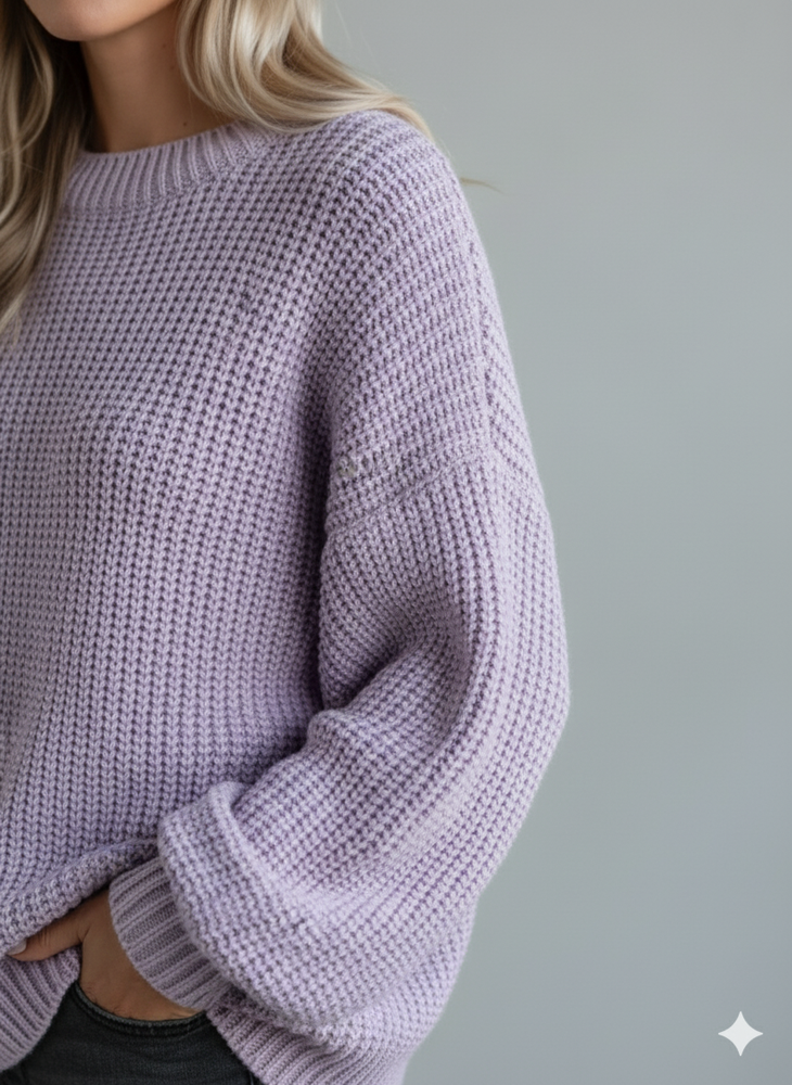 Locker gestrickter Damenpullover | Oversize & Freizeit