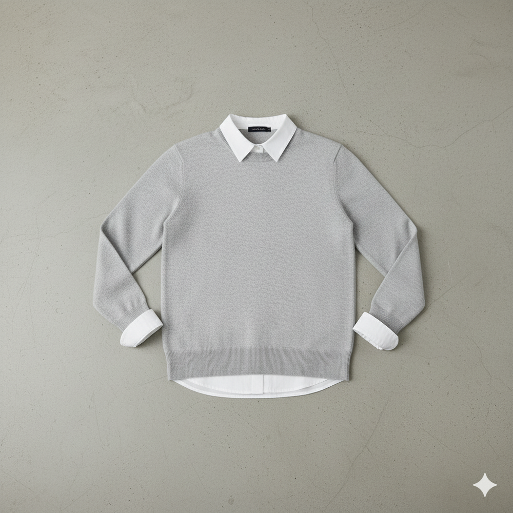 Kuscheliger Damen Strickpullover mit Rundhalsausschnitt | Winter | Elegant