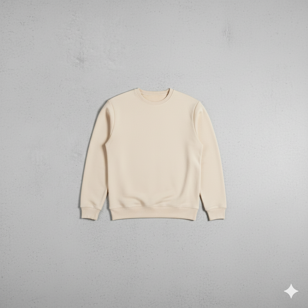 Herren Sweatshirt mit Rundhalsausschnitt