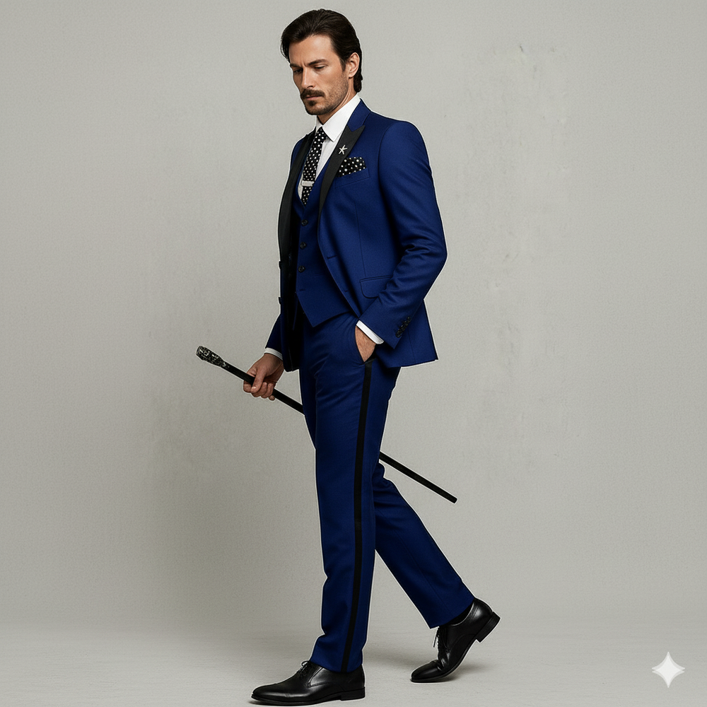 Herren 3-teiliger Anzug Slim Fit | Business Hochzeit Smoking