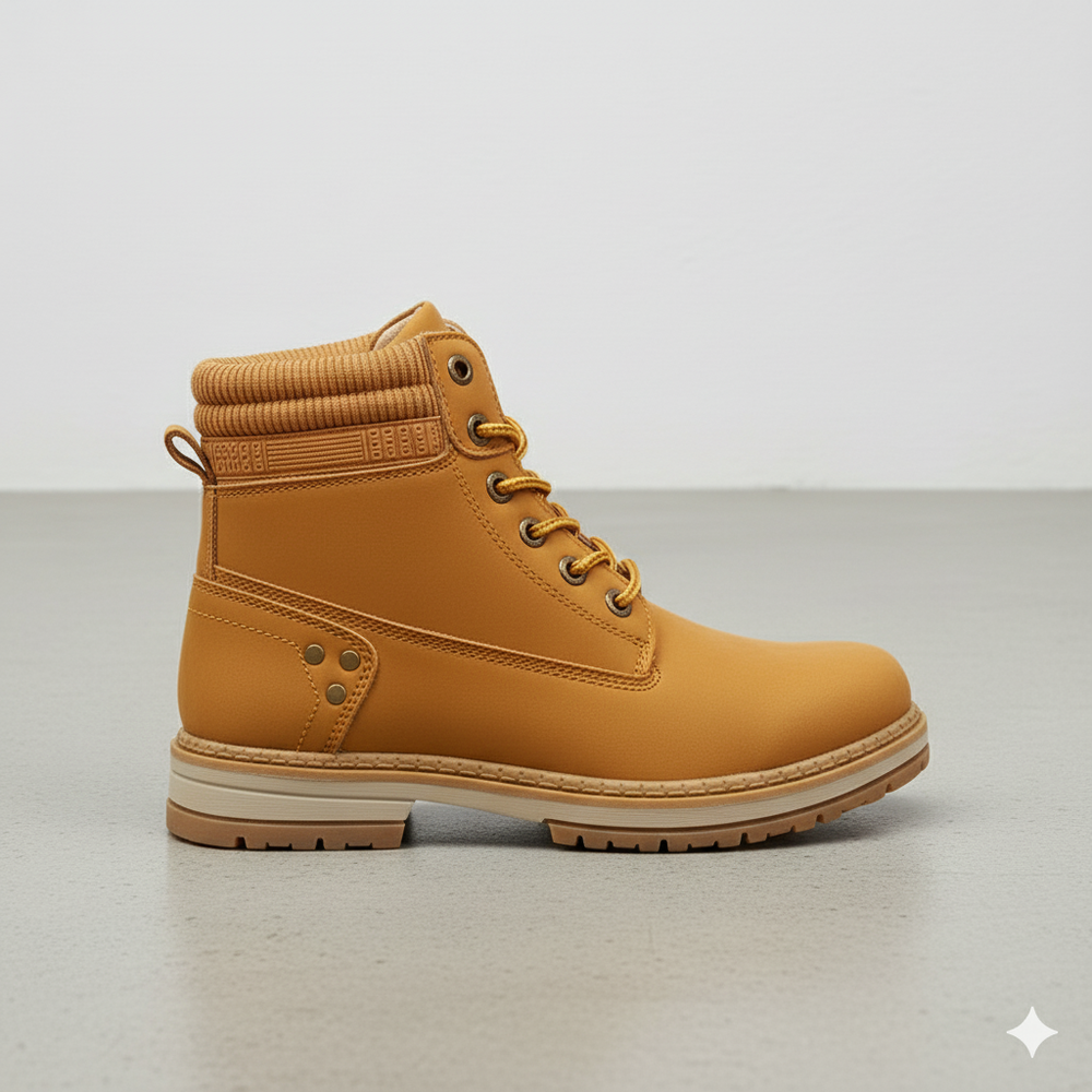 Damen Winterstiefel mit Fellfutter | Warme Schnür-Boots