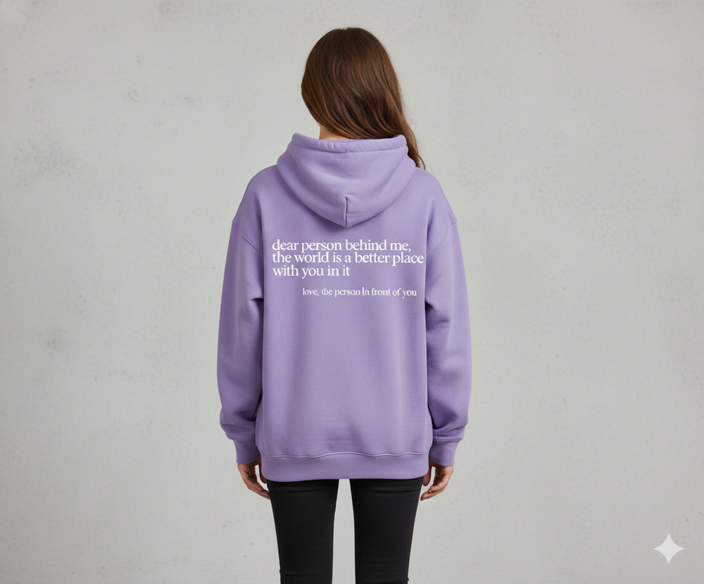 Lässiger Damen Hoodie mit Rückendruck
