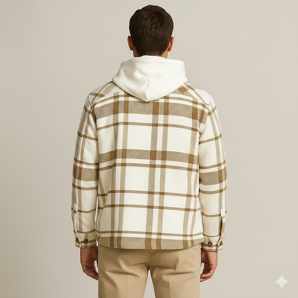 Herren Karohemd mit Kapuze | Warm & Lässig für Herbst & Winter