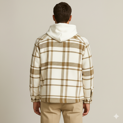 Herren Karohemd mit Kapuze | Warm & Lässig für Herbst & Winter