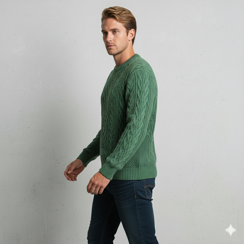 Herren Strickpullover mit Strukturmuster | Modern & Warm | Winter