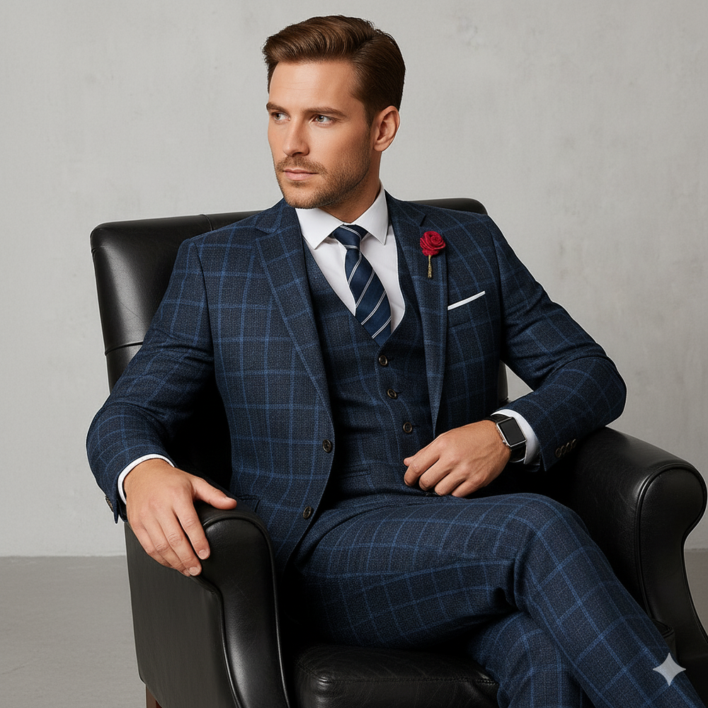 Herren Anzug 3-teilig Slim Fit | Elegant & Festlich