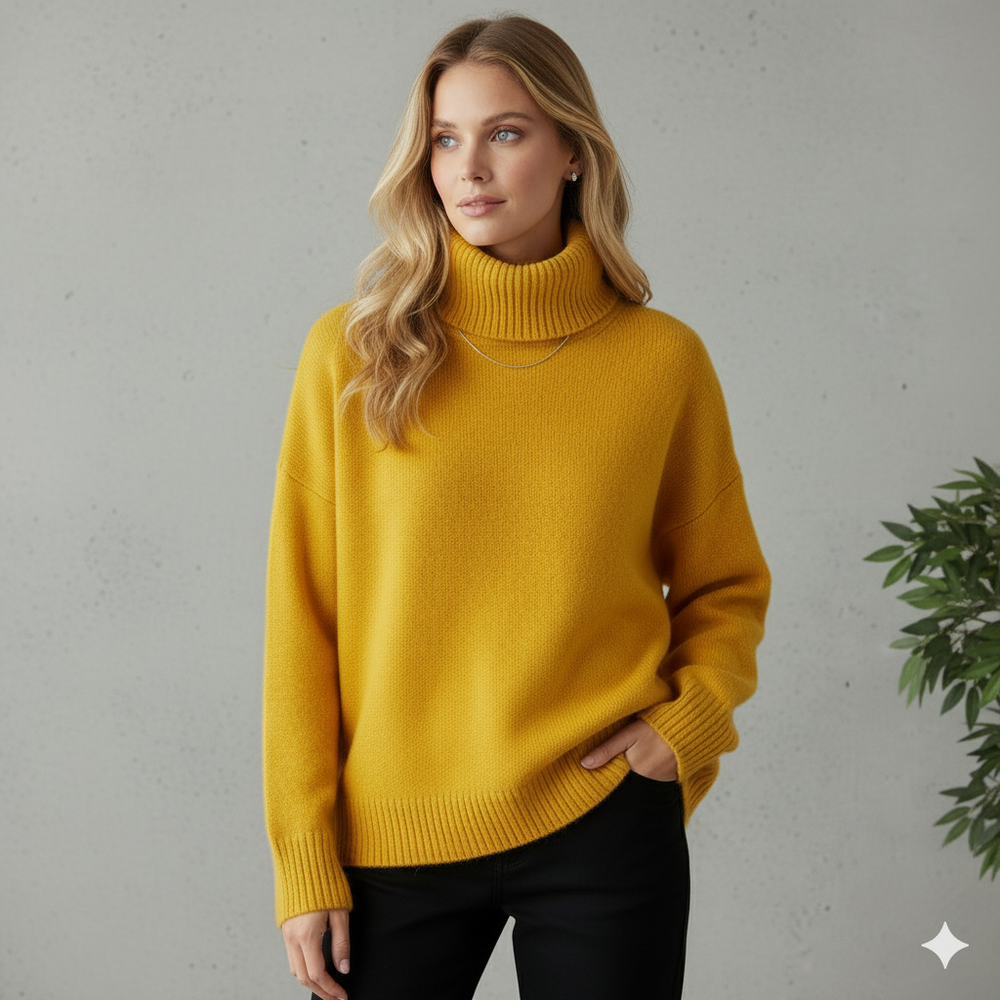 Kuscheliger Damenpullover mit Rollkragen | Warm für Herbst/Winter