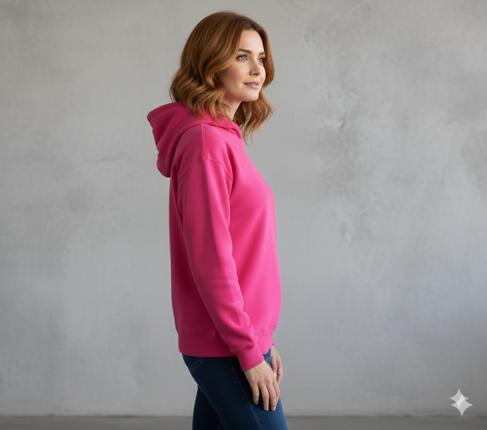 Lässiger Damen Hoodie mit Rückendruck