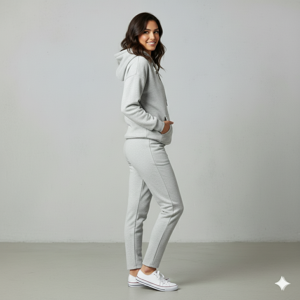 Kuscheliges Damen Set mit Hoodie & Hose