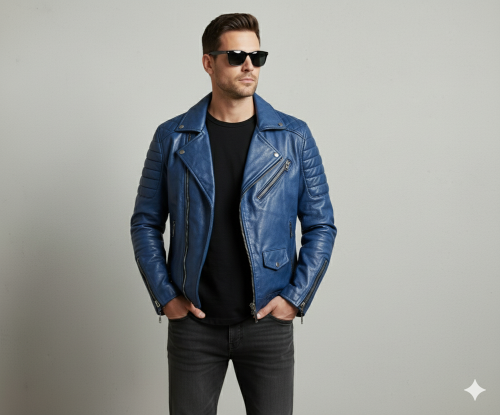 Herren Bikerjacke aus Veganleder | Modern & Casual