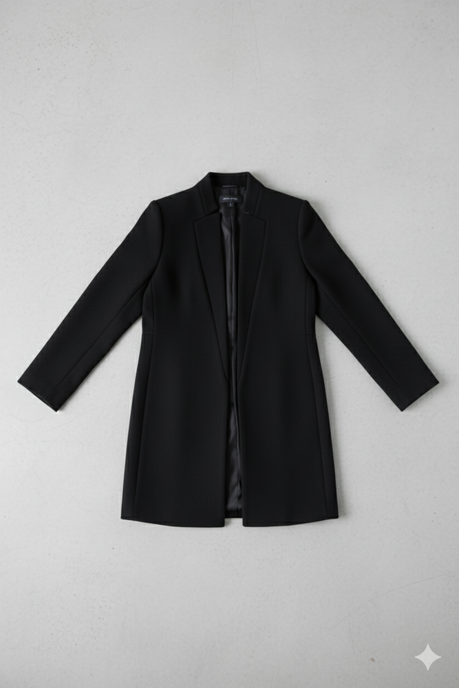 Damen Wollmantel mit Stehkragen | Schmaler Schnitt & Elegant | Herbst/Winter