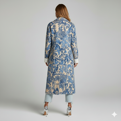 Damen Wollmantel mit Karomuster | Oversize & Warm | Winter