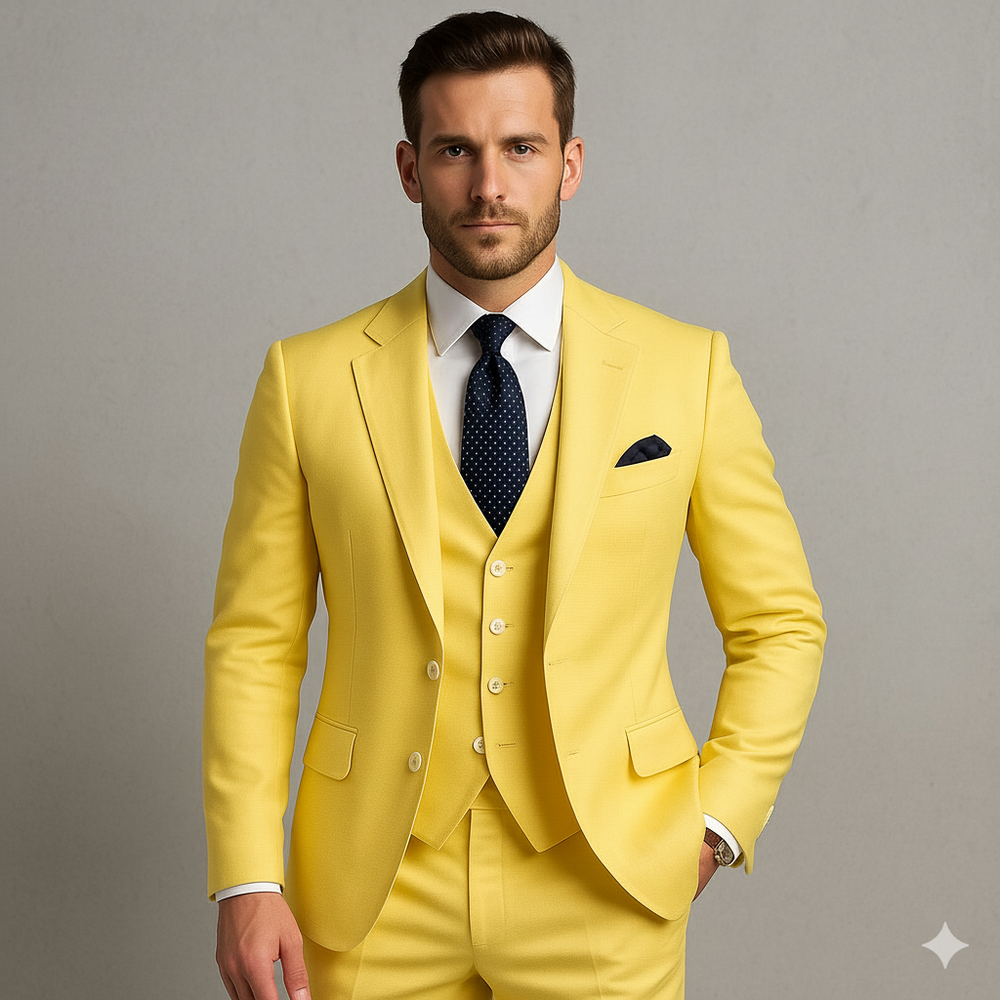 Herren Anzug 3-teilig | Slim Fit Elegant für Hochzeit & Business