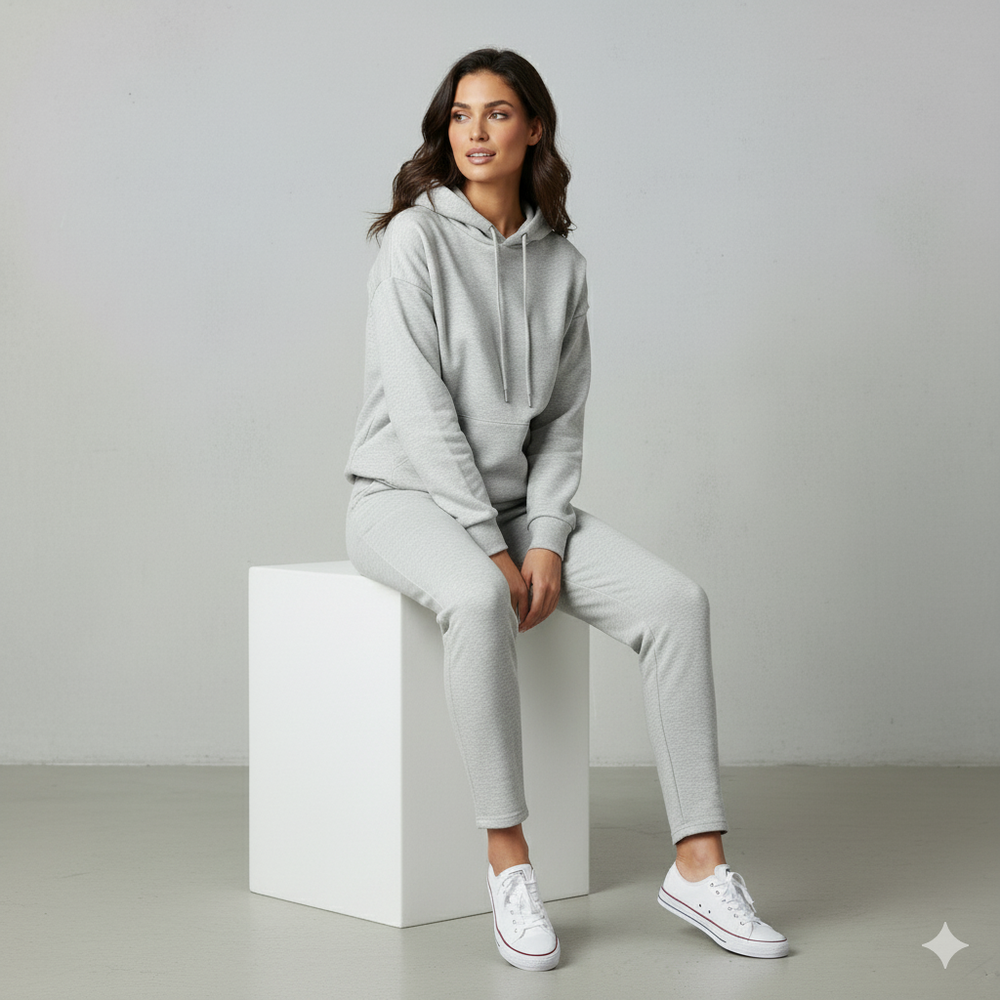 Kuscheliges Damen Set mit Hoodie & Hose