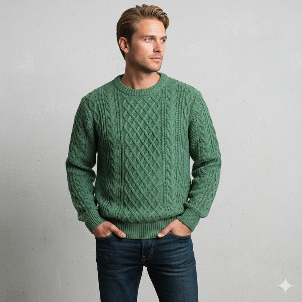 Herren Strickpullover mit Strukturmuster | Modern & Warm | Winter