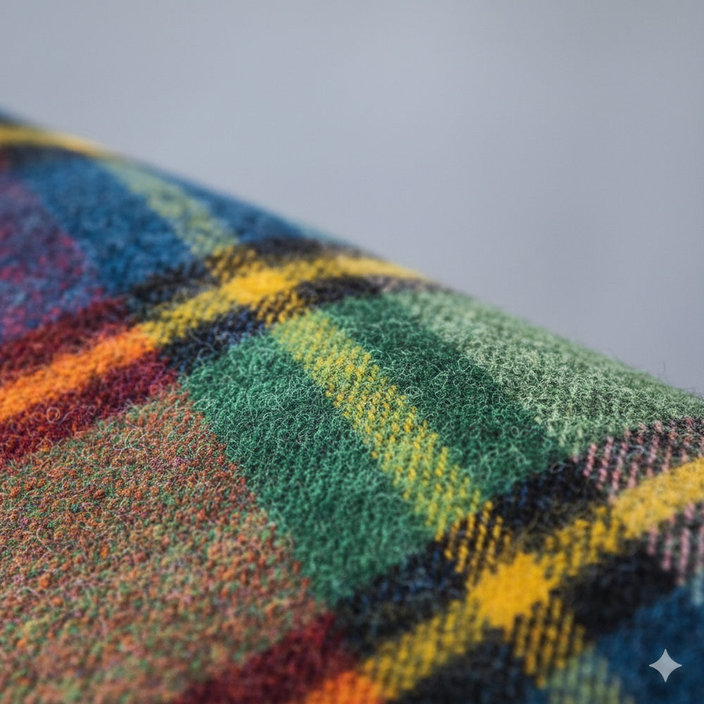 Damen Wollmantel mit Karomuster | Oversize & Warm | Winter