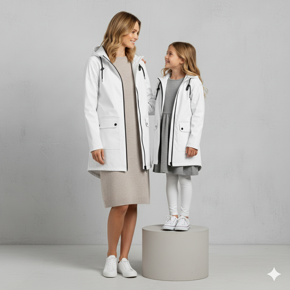 Damen Regenjacke mit Kapuze | Leicht & Wasserdicht | Übergang