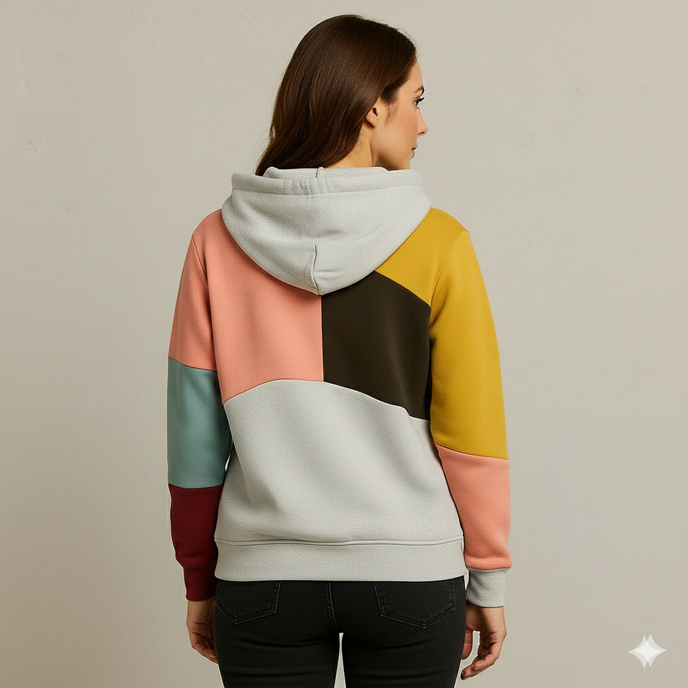 Damen Hoodie mit Colorblock Design | Lässig & Bequem