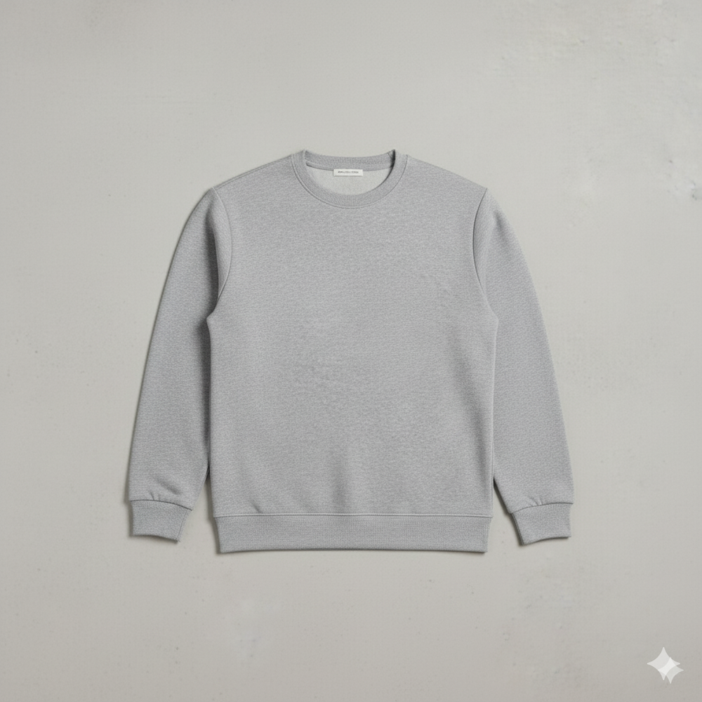 Herren Sweatshirt mit Rundhalsausschnitt