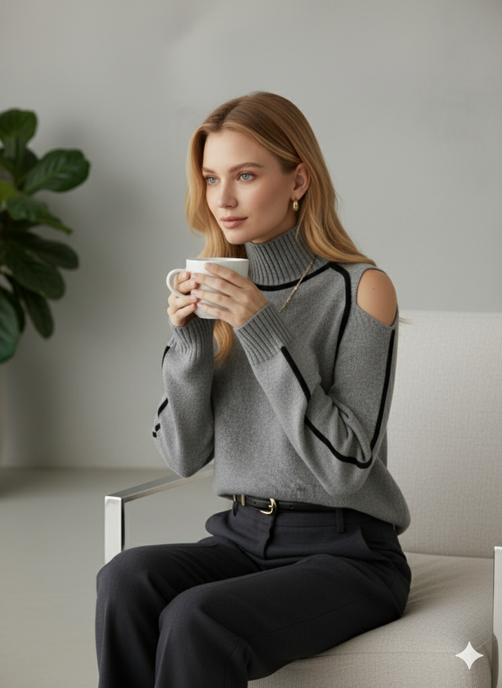 Damenpullover mit Stehkragen | Locker & Modern für Herbst/Winter