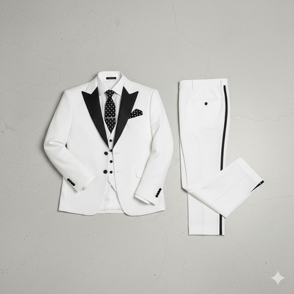 Herren 3-teiliger Anzug Slim Fit | Business Hochzeit Smoking