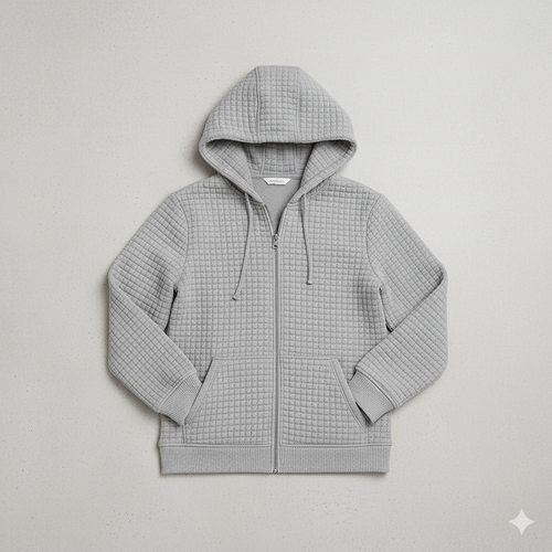 Leichter Damen Kapuzen Strickjacke mit Reißverschluss | Übergang