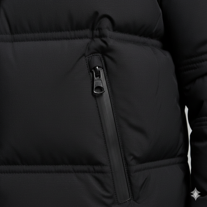 Warme Herren Daunenjacke mit Kapuze | Winter | Slim Fit