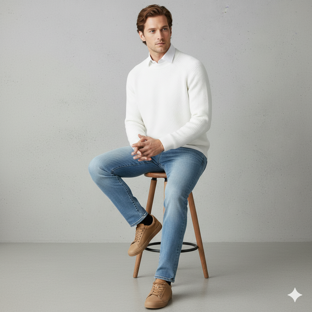 Herren Strickpullover mit Rollkragen | Warm & Elegant | Winter