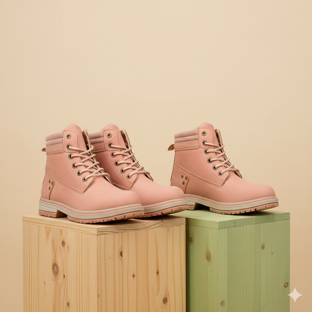 Damen Winterstiefel mit Fellfutter | Warme Schnür-Boots