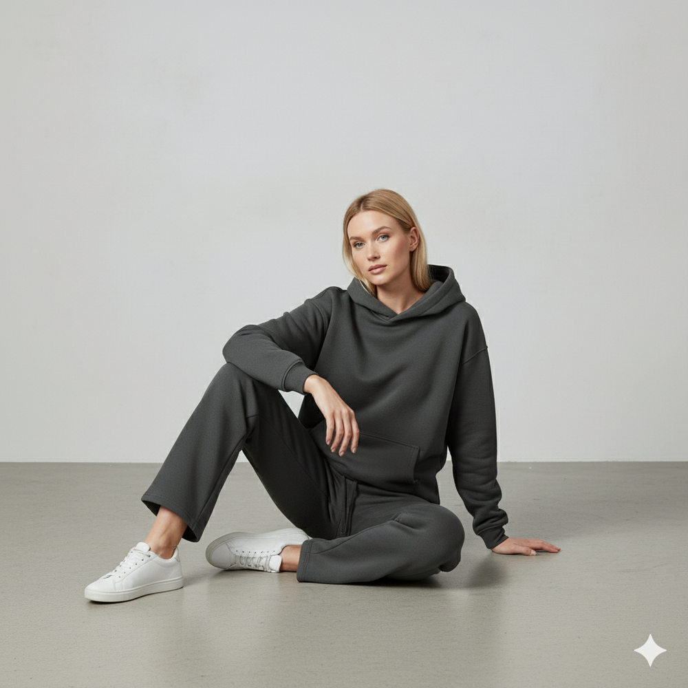 Kuscheliges Damen Set mit Hoodie & Hose