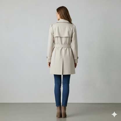 Damen Trenchcoat mit schmalem Schnitt | Mittellang & Elegant