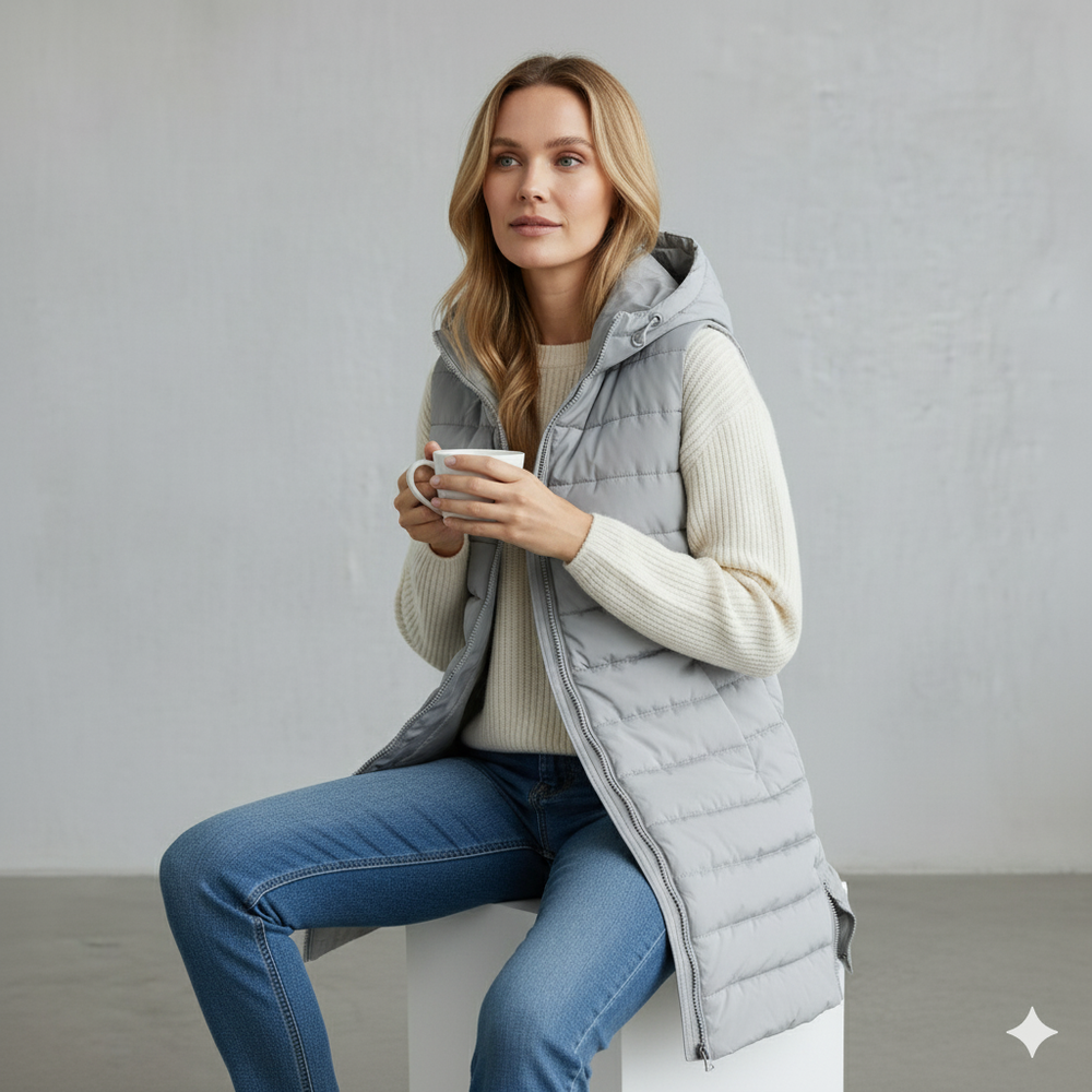 Damenweste mit Kapuze | Leicht & Warm für Herbst/Winter
