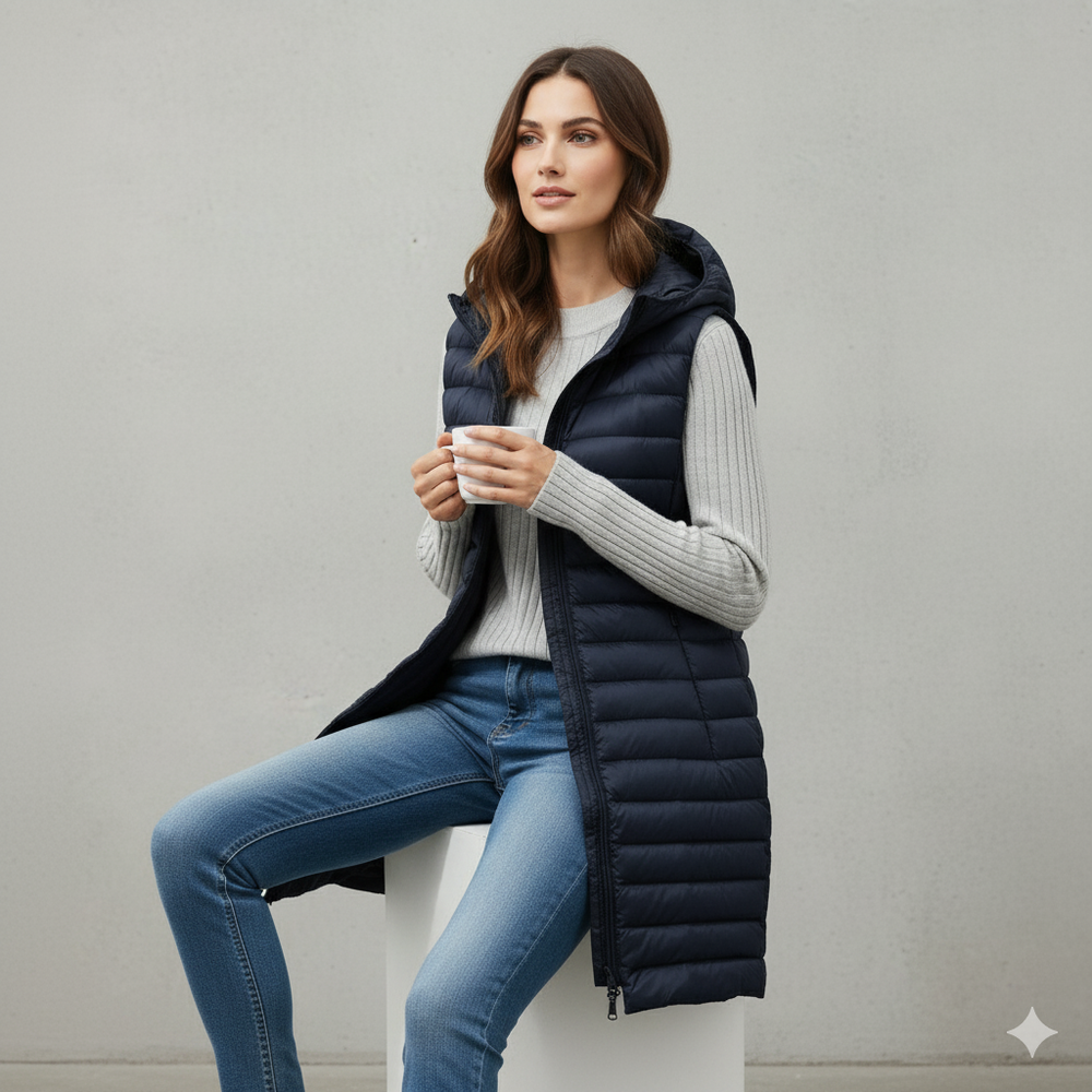Damenweste mit Kapuze | Leicht & Warm für Herbst/Winter