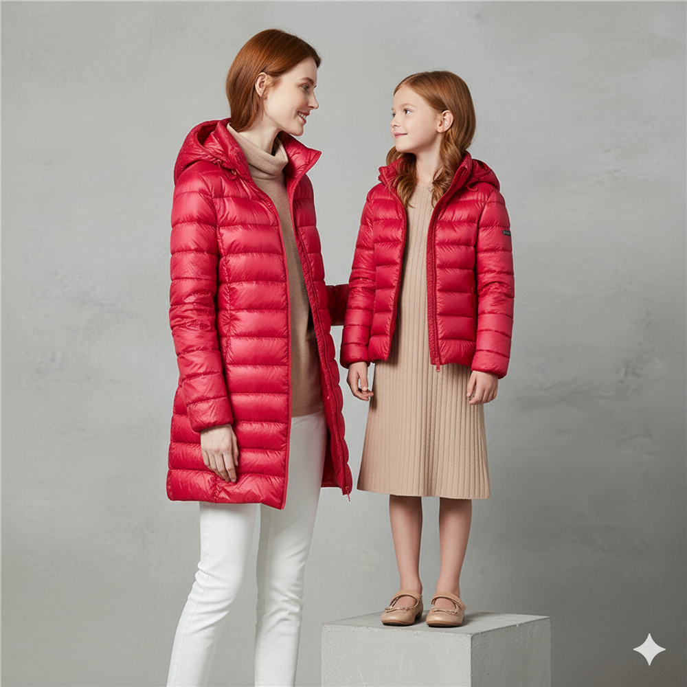 Damen Daunenjacke mit Kapuze | Leicht & Warm | Winter